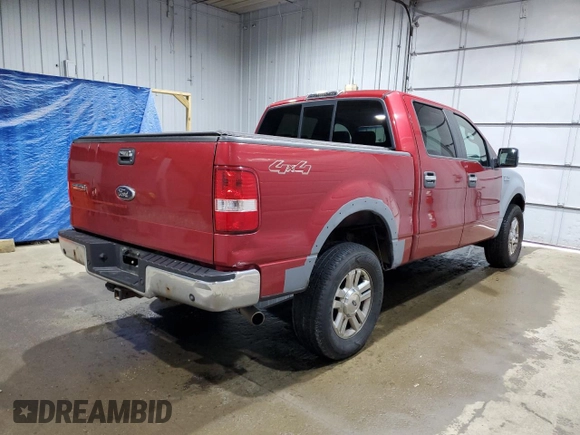 2008 Ford F-150 XLT with VIN 1FTPW14538FA49081, listed as a Copart auction lot 58246455 with 105,198 mi miles and Salvage title. Bid and sale history available at DreamBid. Image 3.