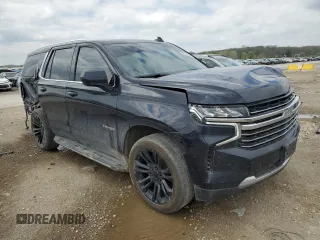 2021 Chevrolet Tahoe LT with VIN 1GNSKNKD0MR253098, listed as a Copart auction lot 53230535 with 143,689 mi miles and Salvage title. Bid and sale history available at DreamBid. Image 4.