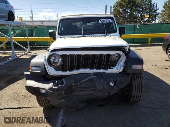 2024 Jeep Wrangler Sport S with VIN 1C4PJXAG1RW349260, listed as a Copart auction lot 60270065 with 5,575 mi miles and Salvage title. Bid and sale history available at DreamBid. Image 5.