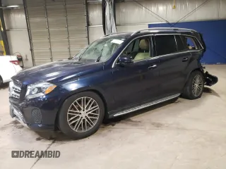 2017 Mercedes-Benz GLS 450 with VIN 4JGDF6EE3HA971843, listed as a Copart auction lot 71061374 with 96,225 mi miles and Salvage Title. Bid and sale history available at DreamBid. Image 1.