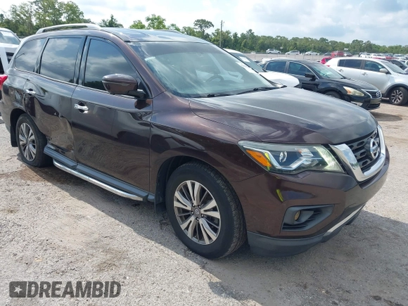 2019 Nissan Pathfinder SL z VIN 5N1DR2MN3KC581063, wystawiony jako IAAI lot #42311710 z przebiegiem 142 252 mil mil oraz . Historia ofert i sprzedaży dostępna na DreamBid. Obrazek 1.