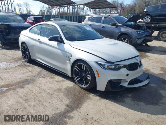 2018 BMW M4 z VIN WBS4Y9C56JAA92518, wystawiony jako IAAI lot #41887765 z przebiegiem 62 890 mil mil oraz . Historia ofert i sprzedaży dostępna na DreamBid. Obrazek 1.