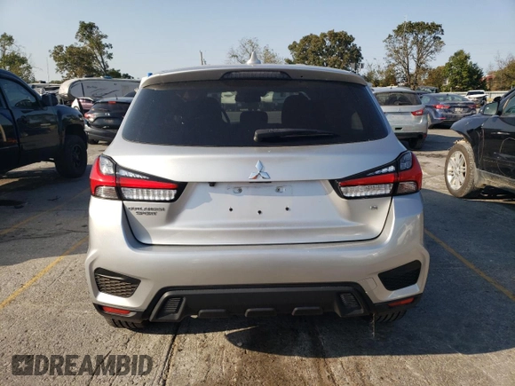 2021 Mitsubishi Outlander Sport SE with VIN JA4APVAU2MU017809, listed as a Copart auction lot 74260364 with 53,745 mi miles and Salvage Title. Bid and sale history available at carsss.com. Image 6.