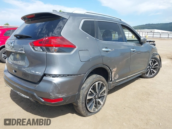 2017 Nissan Rogue SL z VIN JN8AT2MV9HW018040, wystawiony jako IAAI lot #42363401 z przebiegiem 76 020 mil mil oraz . Historia ofert i sprzedaży dostępna na DreamBid. Obrazek 4.