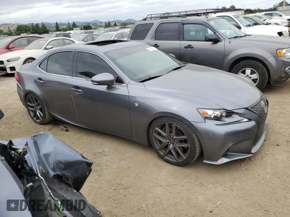 2015 Lexus IS 350 with VIN JTHBE1D22F5020630, listed as a Copart auction lot 54680495 with 152,571 mi miles and Salvage title. Bid and sale history available at DreamBid. Image 4.