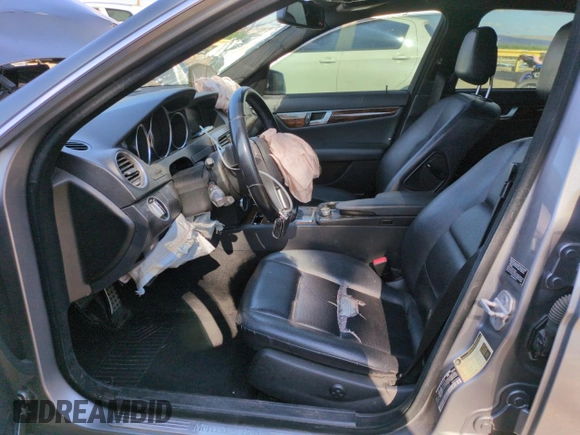 2012 Mercedes-Benz C 300 Sport with VIN WDDGF8BB5CA660243, listed as a Copart auction lot 59394845 with 176,880 mi miles and Salvage title. Bid and sale history available at DreamBid. Image 7.