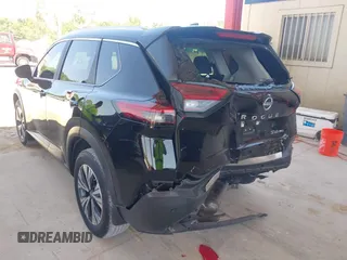 2023 Nissan Rogue SV with VIN 5N1BT3BB1PC740015, listed as a IAAI auction lot 42006699 with 43,722 mi miles. Bid and sale history available at carsss.com. Image 3.