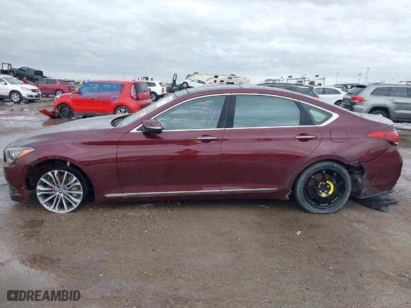2015 Hyundai Genesis 3.8L with VIN KMHGN4JE5FU049032, listed as a IAAI auction lot 41923088 with 105,013 mi miles. Bid and sale history available at carsss.com. Image 14.