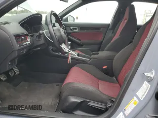 2022 Honda Civic Si with VIN 2HGFE1E5XNH472040, listed as a Copart auction lot 52603935 with 39,675 mi miles and Salvage Title. Bid and sale history available at DreamBid. Image 7.