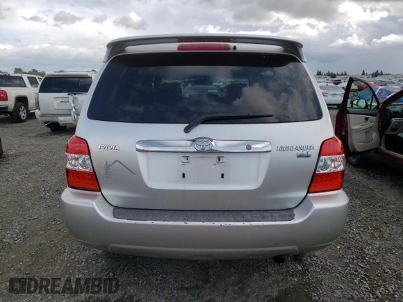 2007 Toyota Highlander Hybrid with VIN JTEGW21A170019355, listed as a Copart auction lot 51469285 with 417,430 mi miles and Clean Title. Bid and sale history available at carsss.com. Image 6.