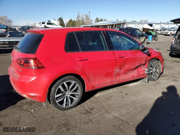 2016 Volkswagen Golf TSI SE with VIN 3VW217AU7GM013686, listed as a Copart auction lot 70917842 with 96,155 mi miles. Bid and sale history available at carsss.com. Image 3.