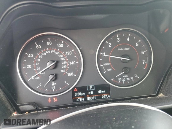 2016 BMW 2 Series 228i with VIN WBA1F9C57GV742243, listed as a Copart auction lot 50096414 with 80,081 mi miles. Bid and sale history available at carsss.com. Image 9.