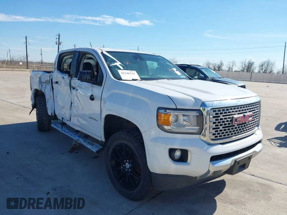 2018 GMC Canyon 4WD Denali with VIN 1GTG6EEN3J1262282, listed as a IAAI auction lot 41346221 with 104,348 mi miles. Bid and sale history available at carsss.com. Image 1.