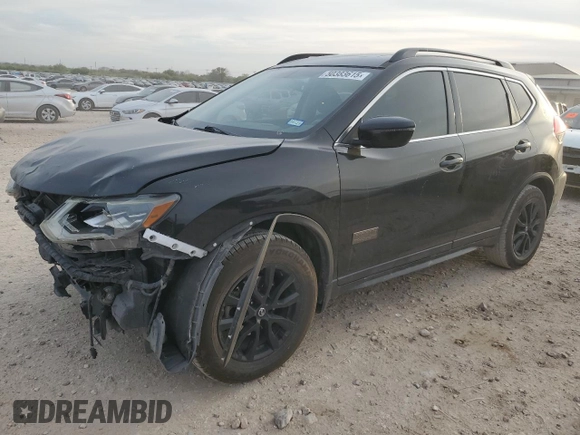 2017 Nissan Rogue S with VIN 5N1AT2MT0HC761872, listed as a Copart auction lot 50383615 with 132,750 mi miles and Salvage Title. Bid and sale history available at carsss.com. Image 1.