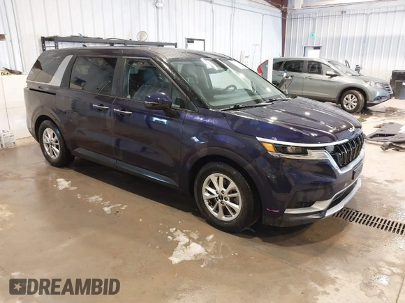 2022 Kia Carnival LXS with VIN KNDNB4H36N6169885, listed as a IAAI auction lot 41824382 with 85,665 mi miles. Bid and sale history available at carsss.com. Image 1.