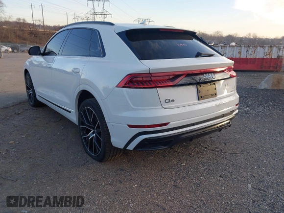 2019 Audi Q8 Prestige with VIN WA1FVAF19KD038382, listed as a IAAI auction lot 41237280 with 57,504 mi miles and . Bid and sale history available at DreamBid. Image 6.