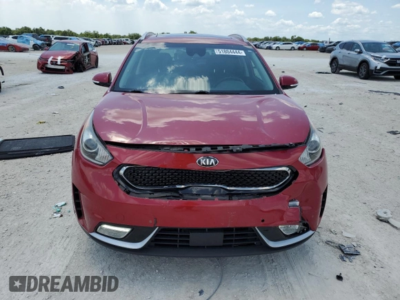 2018 Kia Niro Touring with VIN KNDCE3LC1J5111263, listed as a Copart auction lot 51804444 with 104,192 mi miles and Non Repairable. Bid and sale history available at carsss.com. Image 5.
