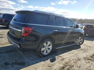 2023 Ford Expedition Platinum with VIN 1FMJU1M84PEA36586, listed as a Copart auction lot 80860424 with 15,022 mi miles and Salvage Title. Bid and sale history available at carsss.com. Image 3.