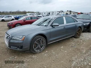 2014 Audi A8 L 3.0T with VIN WAURGAFDXEN009752, listed as a Copart auction lot 54541165 with 118,687 mi miles and Clean Title. Bid and sale history available at carsss.com. Image 1.
