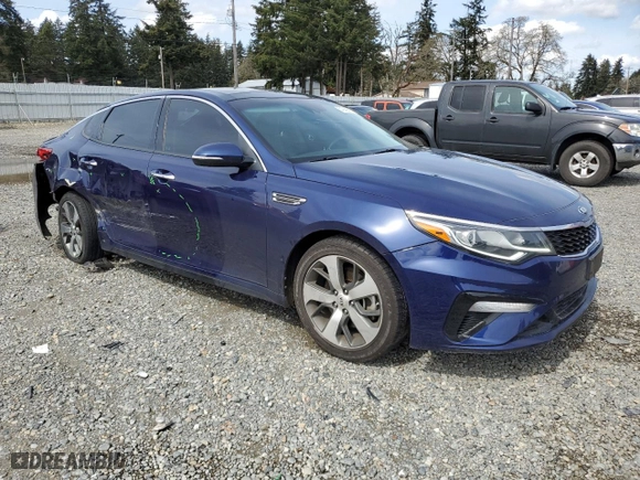 2019 Kia Optima LX with VIN 5XXGT4L39KG287505, listed as a Copart auction lot 51943985 with 37,304 mi miles and Salvage Title. Bid and sale history available at carsss.com. Image 4.