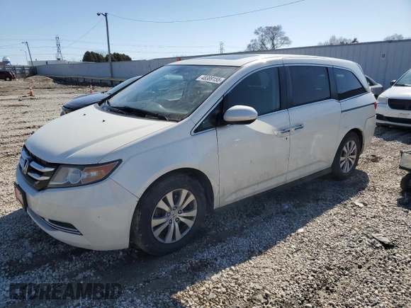 2015 Honda Odyssey EX-L with VIN 5FNRL5H69FB129773, listed as a Copart auction lot 48389155 with 143,047 mi miles and Clean Title. Bid and sale history available at DreamBid. Image 1.