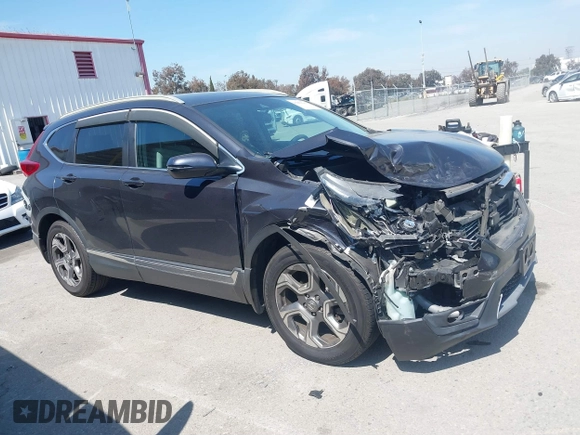 2019 Honda CR-V EX with VIN 5J6RW1H5XKA044056, listed as a IAAI auction lot 41856217 with 92,552 mi miles. Bid and sale history available at carsss.com. Image 14.