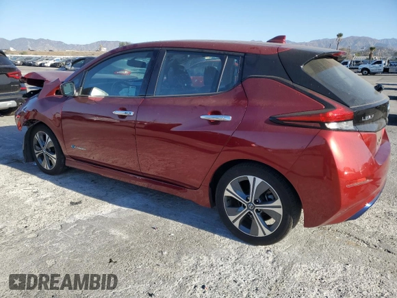 2018 Nissan LEAF SL with VIN 1N4AZ1CP4JC309016, listed as a Copart auction lot 88722875 with 59,146 mi miles and Salvage Title. Bid and sale history available at DreamBid. Image 2.