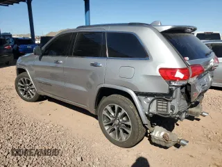 2018 Jeep Grand Cherokee Overland with VIN 1C4RJFCG8JC418368, listed as a Copart auction lot 50014005 with 34,287 mi miles and Salvage Title. Bid and sale history available at carsss.com. Image 2.