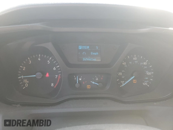 2017 Ford Transit XL with VIN 1FBZX2YM4HKA94863, listed as a Copart auction lot 77445614 with 169,461 mi miles and Salvage Title. Bid and sale history available at DreamBid. Image 9.