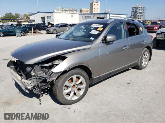 2008 Infiniti EX Journey with VIN JNKAJ09E58M305903, listed as a Copart auction lot 68736064 with Not Provided miles and Salvage Title. Bid and sale history available at DreamBid. Image 1.
