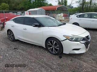 2016 Nissan Maxima SV z VIN 1N4AA6APXGC419665, wystawiony jako IAAI lot #42085939 z przebiegiem 158 000 mil mil oraz . Historia ofert i sprzedaży dostępna na DreamBid. Obrazek 1.