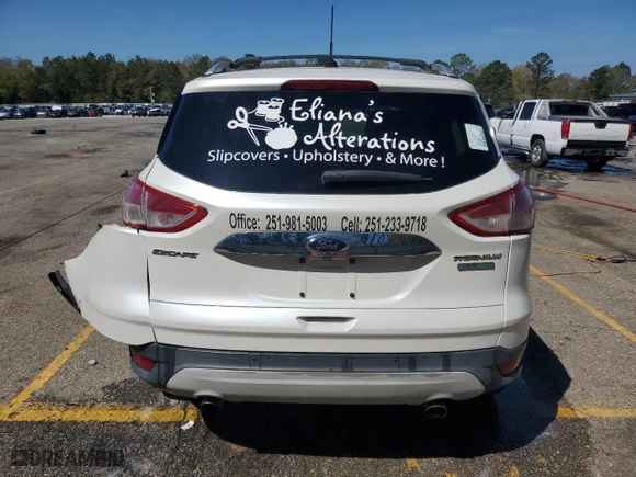 2015 Ford Escape Titanium with VIN 1FMCU0JX8FUB35818, listed as a Copart auction lot 50046785 with 117,761 mi miles and Salvage Title. Bid and sale history available at carsss.com. Image 6.