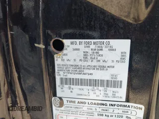2009 Ford F-150 XL с VIN 1FTPW12V09FA67249, выставлен на аукционе IAAI как лот 42207010 с пробегом 234 895 миль миль и . История ставок и продаж доступна на DreamBid. Изображение 9.