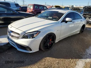 2015 Mercedes-Benz CLS-Class CLS 63 AMG S-Model with VIN WDDLJ7GBXFA156050, listed as a Copart auction lot 82990394 with 54,454 mi miles and Salvage Title. Bid and sale history available at carsss.com. Image 1.