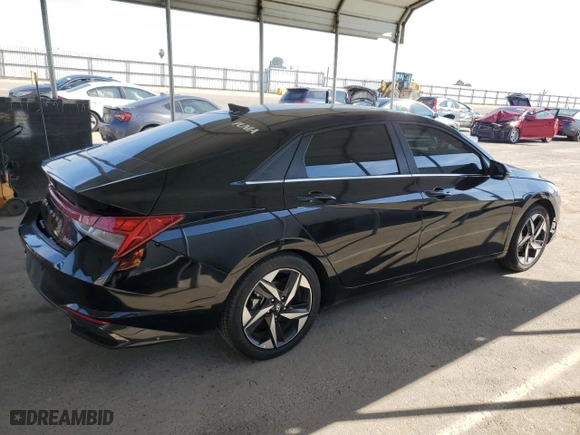 2023 Hyundai Elantra Hybrid Limited with VIN KMHLN4AJ8PU077288, listed as a Copart auction lot 45372175 with 52,879 mi miles and Salvage Title. Bid and sale history available at carsss.com. Image 3.