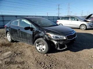 2017 Kia Forte LX with VIN 3KPFK4A78HE015159, listed as a Copart auction lot 41854995 with 40,784 mi miles and Salvage Title. Bid and sale history available at carsss.com. Image 11.
