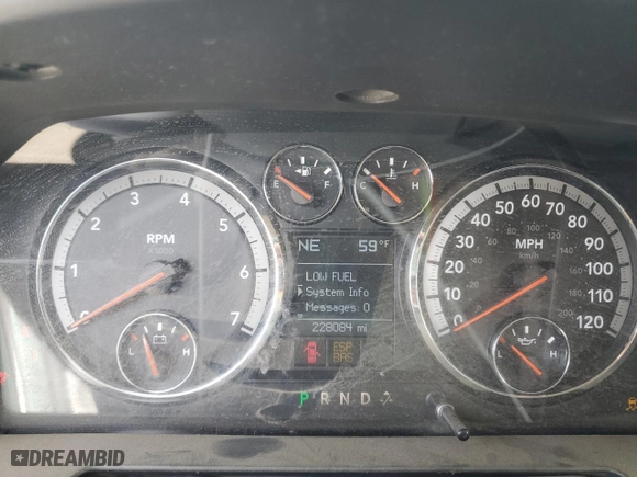 2009 Dodge Ram 1500 SLT with VIN 1D3HB13T39S750641, listed as a Copart auction lot 49926625 with 228,084 mi miles and Clean Title. Bid and sale history available at carsss.com. Image 9.