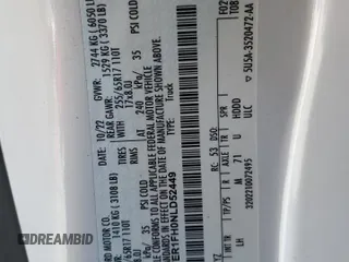 2022 Ford Ranger XL z VIN 1FTER1FH0NLD52449, wystawiony jako Copart lot #47117865 z przebiegiem Nie podano mil oraz Nie do naprawy • Non repairable. Historia ofert i sprzedaży dostępna na DreamBid. Obrazek 13.