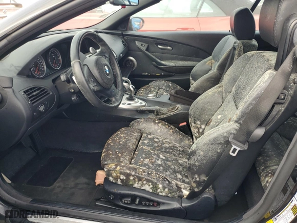 2007 BMW 6 Series M6 with VIN WBSEK93557CY78925, listed as a Copart auction lot 76518944 with 0 mi miles and Salvage Title. Bid and sale history available at carsss.com. Image 7.