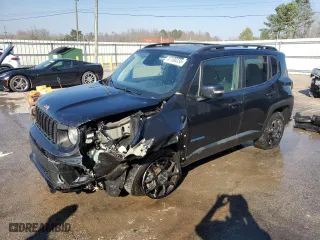 2020 Jeep Renegade Latitude with VIN ZACNJBBBXLPL40104, listed as a Copart auction lot 47108235 with 62,057 mi miles and Salvage Title. Bid and sale history available at carsss.com. Image 1.
