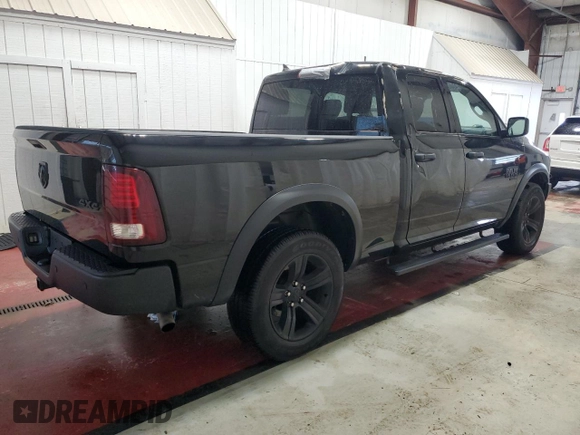 2021 Ram 1500 Warlock z VIN 1C6RR7GGXMS526629, wystawiony jako Copart lot #57223795 z przebiegiem 26 475 mil mil oraz Szkoda całkowita • Salvage title. Historia ofert i sprzedaży dostępna na DreamBid. Obrazek 3.