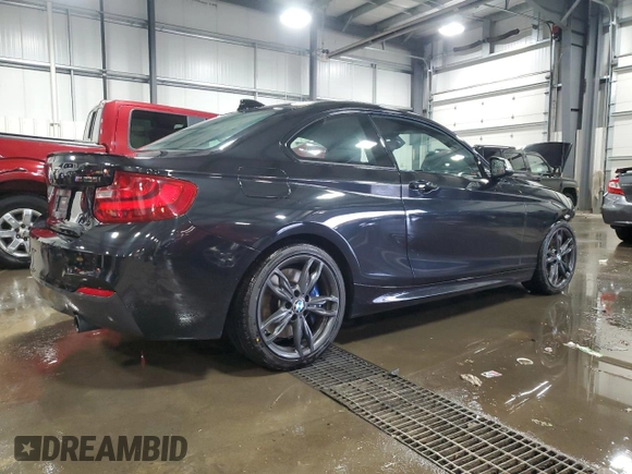 2016 BMW 2 Series M235i xDrive with VIN WBA1J9C5XGV695823, listed as a Copart auction lot 81548364 with 83,149 mi miles and Salvage Title. Bid and sale history available at carsss.com. Image 3.