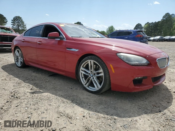 2013 BMW 6 Series 650i with VIN WBA6B2C59DDG66702, listed as a Copart auction lot 52327905 with 112,300 mi miles and Salvage Title. Bid and sale history available at DreamBid. Image 4.