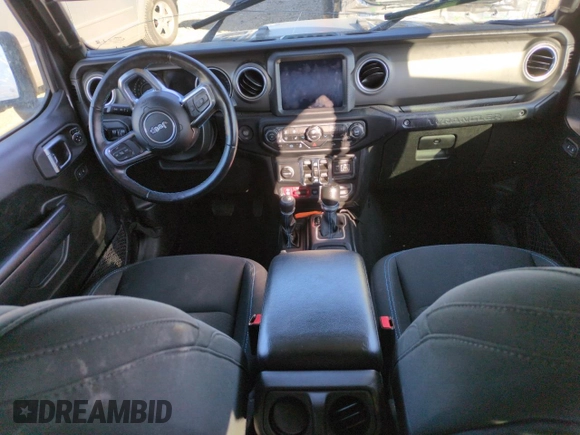 2022 Jeep Wrangler Unlimited Rubicon with VIN 1C4JJXR62NW169992, listed as a Copart auction lot 42417805 with 43,852 mi miles and Salvage title. Bid and sale history available at DreamBid. Image 8.
