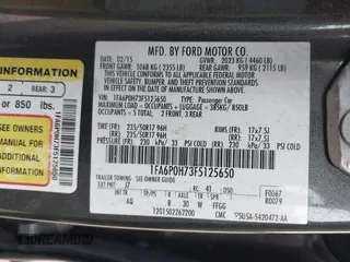 2015 Ford Fusion SE with VIN 1FA6P0H73F5125650, listed as a IAAI auction lot 41789854 with 141,976 mi miles. Bid and sale history available at carsss.com. Image 9.