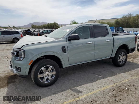 2024 Ford Ranger XLT with VIN 1FTER4GHXRLE40317, listed as a Copart auction lot 58532625 with 6,943 mi miles and Salvage title. Bid and sale history available at DreamBid. Image 1.