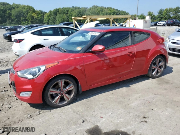 2016 Hyundai Veloster with VIN KMHTC6AD7GU282631, listed as a Copart auction lot 69162524 with 133,465 mi miles and Clean Title. Bid and sale history available at carsss.com. Image 1.