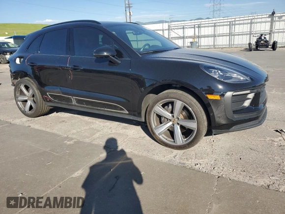 2023 Porsche Macan with VIN WP1AA2A54PLB05445, listed as a Copart auction lot 60559075 with 23,288 mi miles and Salvage title. Bid and sale history available at DreamBid. Image 4.