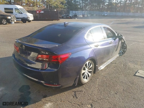2015 Acura TLX V6 Tech with VIN 19UUB2F56FA007338, listed as a IAAI auction lot 40888874 with 111,517 mi miles. Bid and sale history available at carsss.com. Image 4.