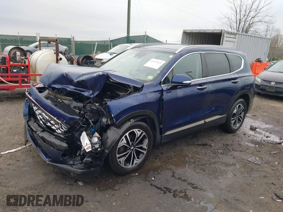 2020 Hyundai Santa Fe Limited with VIN 5NMS5CAA6LH276416, listed as a IAAI auction lot 41507669 with 54,887 mi miles. Bid and sale history available at carsss.com. Image 18.